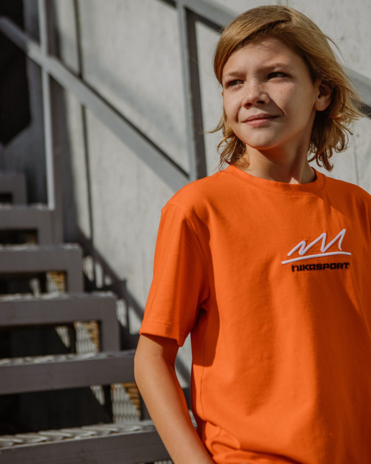 Футболка Oversize Smart Boys Gang Nikasport, SBG12-B-ORG, цвет оранжевый