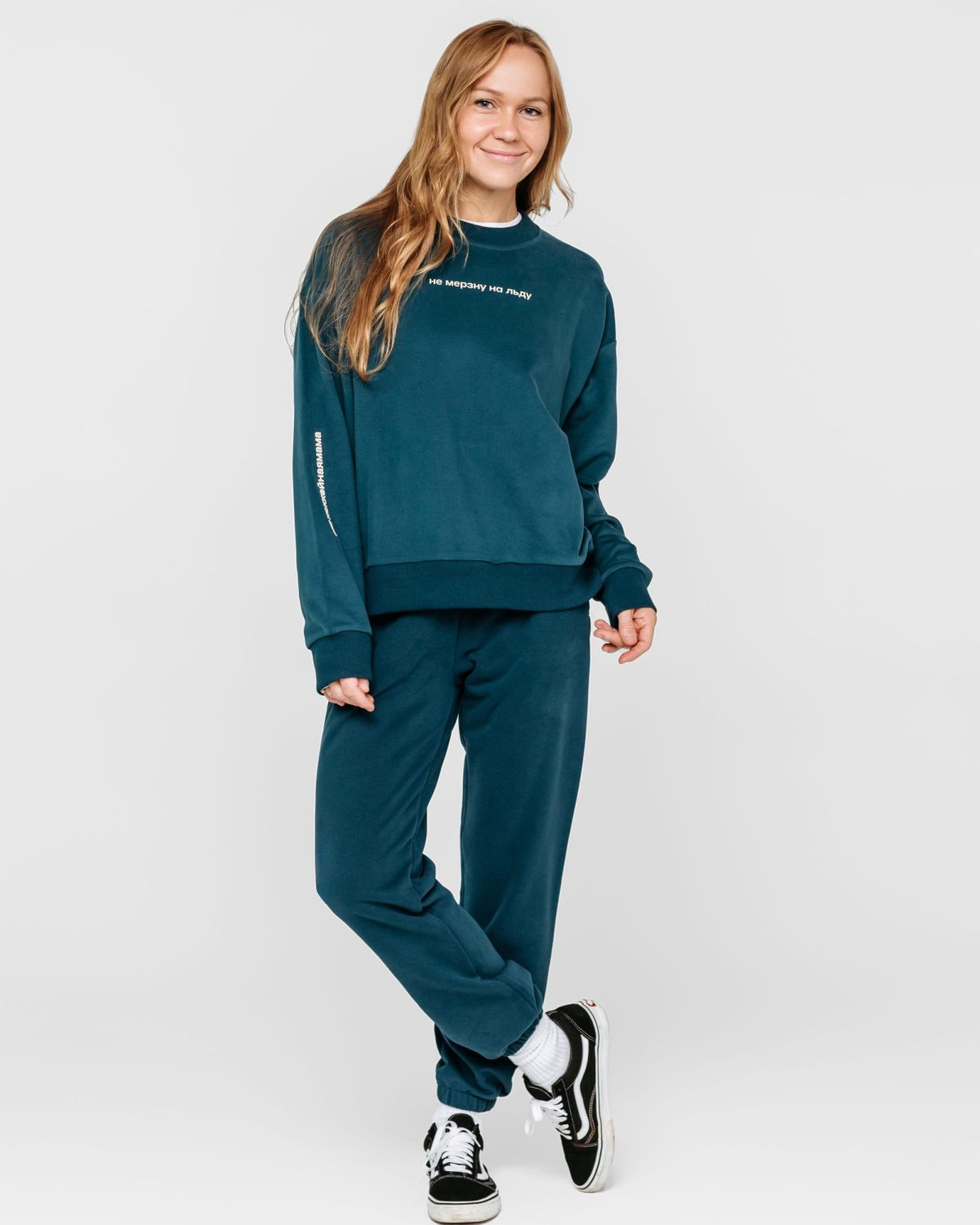 Свитшот Хоккейные мамы Nikasport, HM22-W-NIR, цвет ниагара