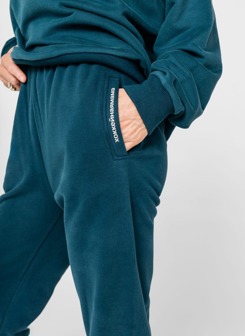 Брюки джоггеры Хоккейные мамы Nikasport, HM54-W99-NIR, цвет ниагара