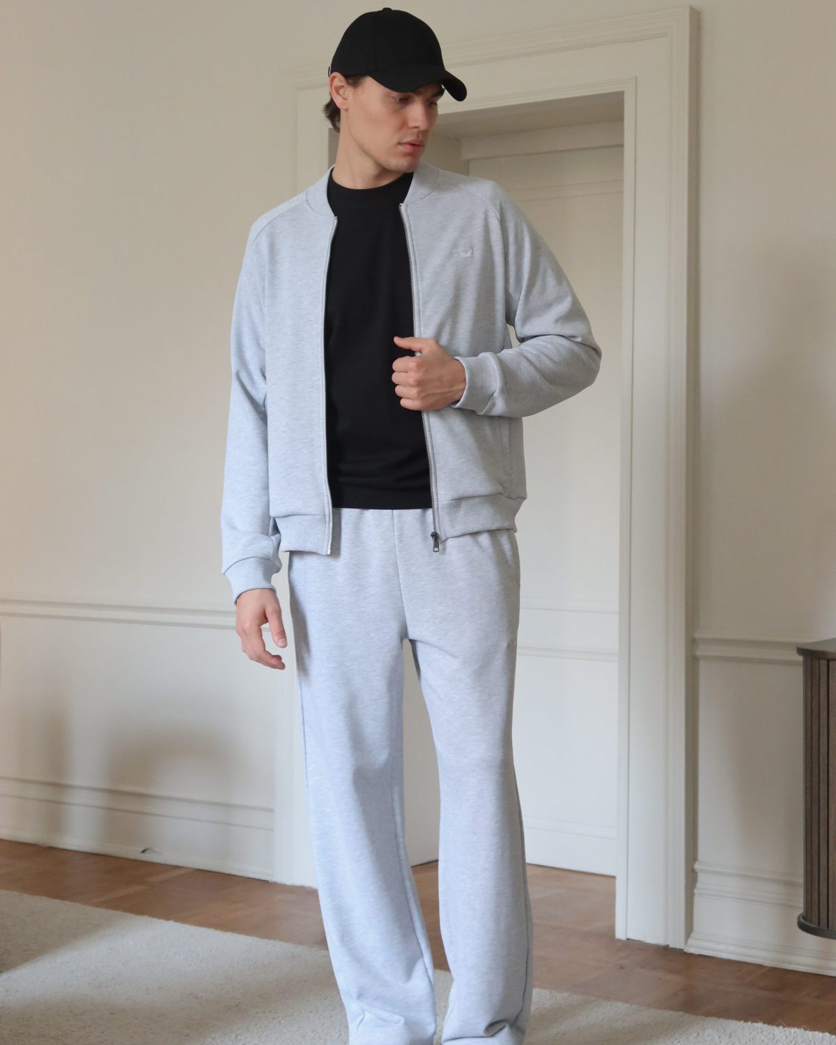 Джемпер на молнии Classic Nikasport, M5CL31-GRY/MLG, цвет серый меланж