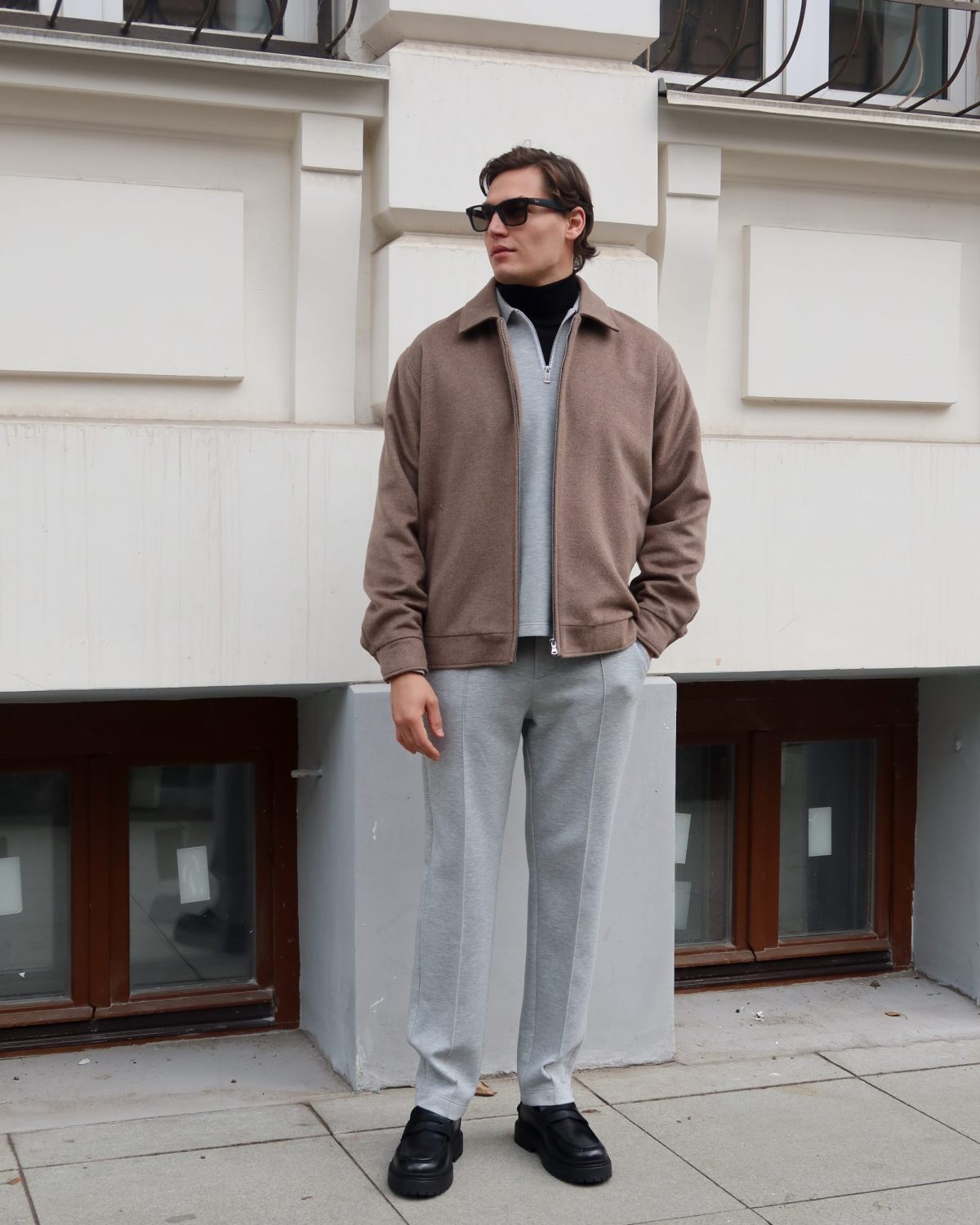 Брюки прямые со стрелками Pure Nikasport, M5CLP811-GRY/MLG, цвет серый меланж