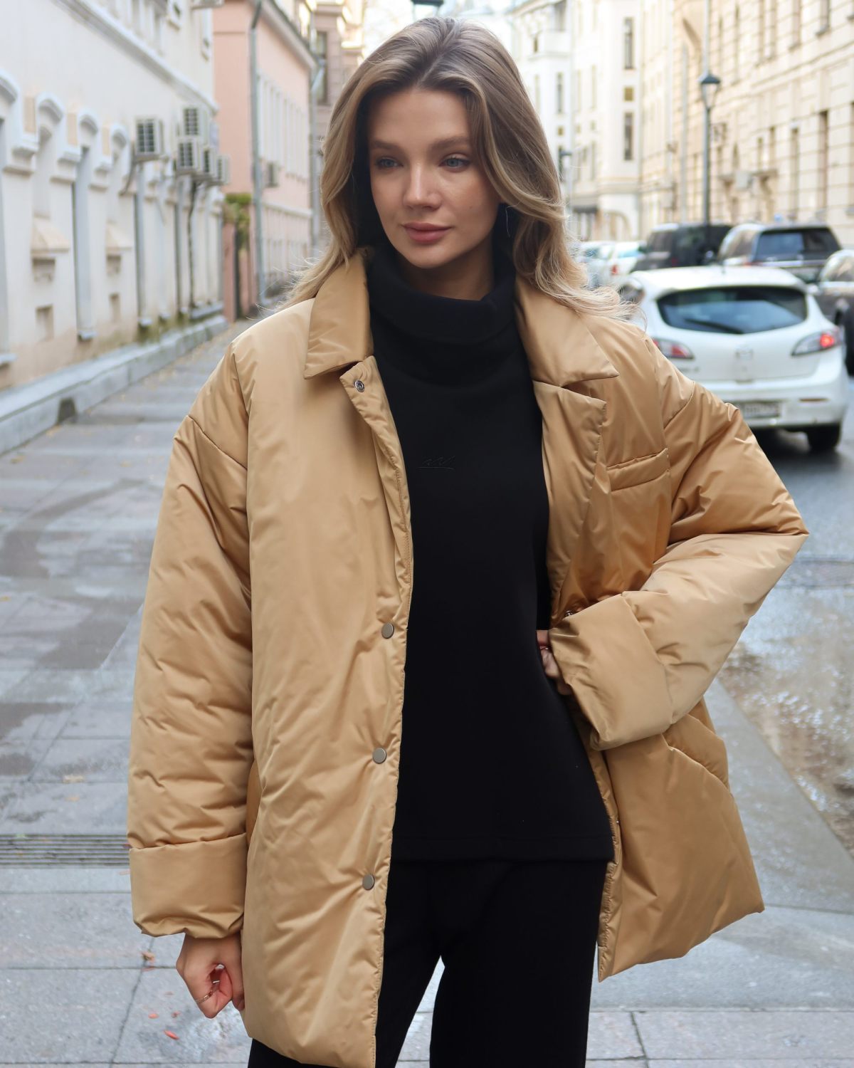 Утепленное пальто Pure SOBOI, 1W8PR110W-47CML40, цвет кэмел
