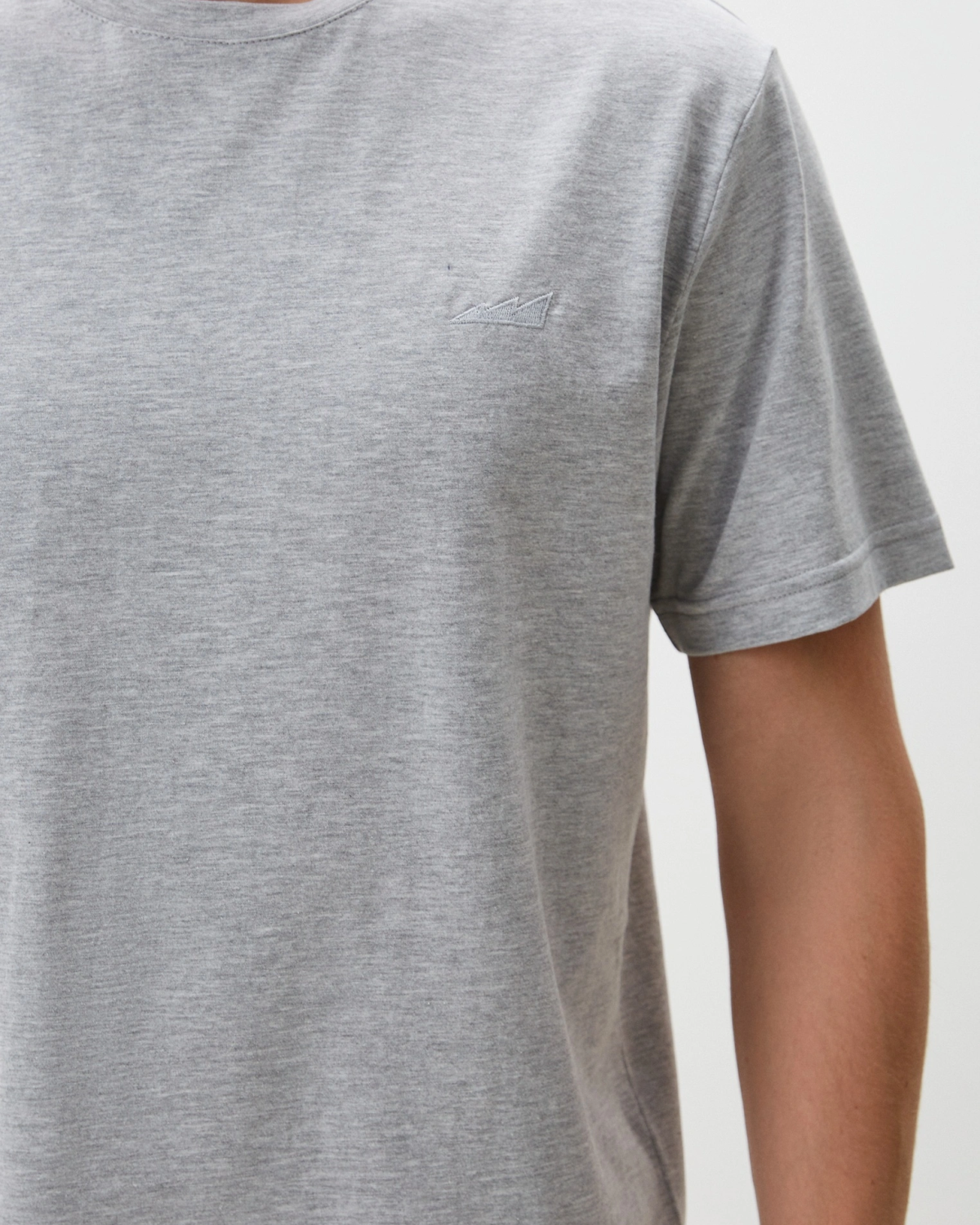 Футболка Regular Classic Nikasport, M5CL42-GRY/MLG, цвет серый меланж