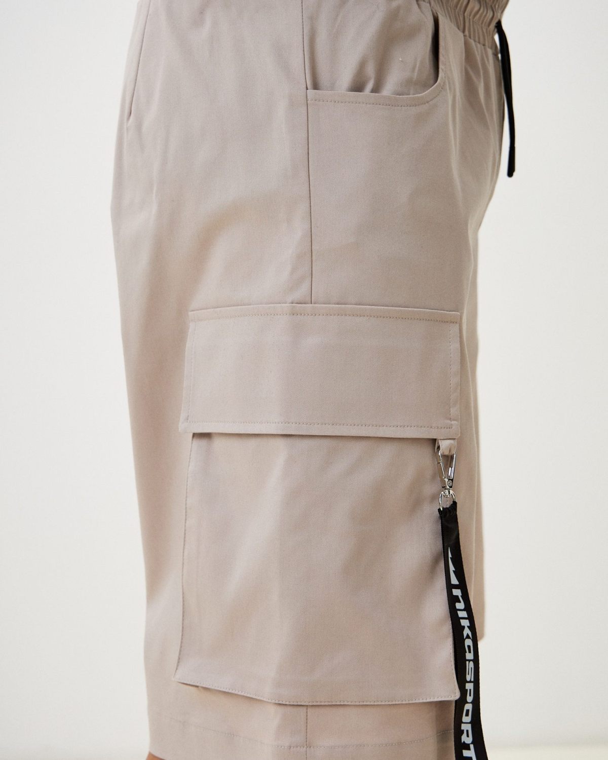 Шорты карго Oversize I’m the art Nikasport, M4ITA94-LGT/BGE, цвет светло-бежевый