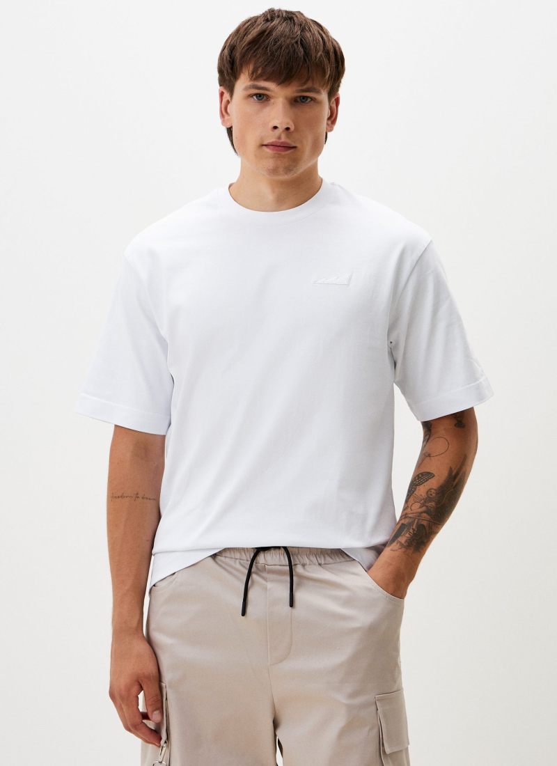 Футболка Oversize из плотного хлопка Classic Nikasport, CL12-M11-WHT_T, цвет белый