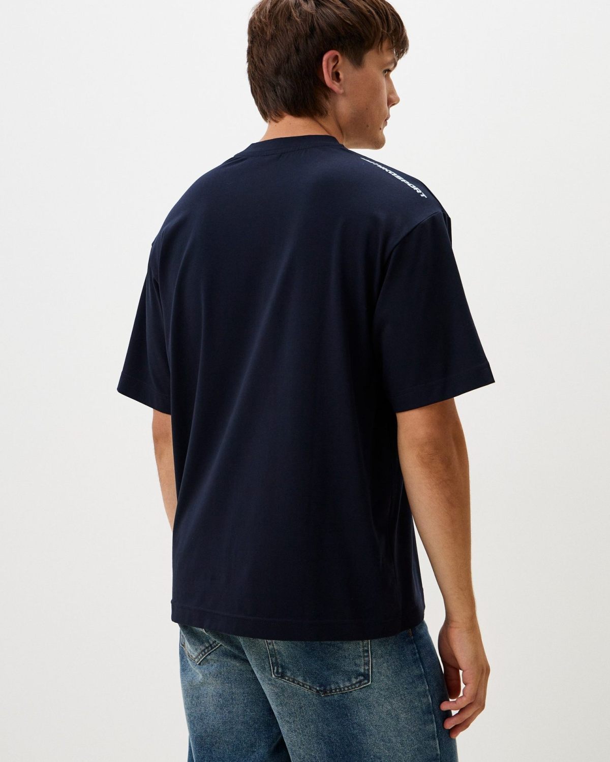 Футболка Oversize Classic Nikasport, CL12-M11-DRK/BLU, цвет темно-синий