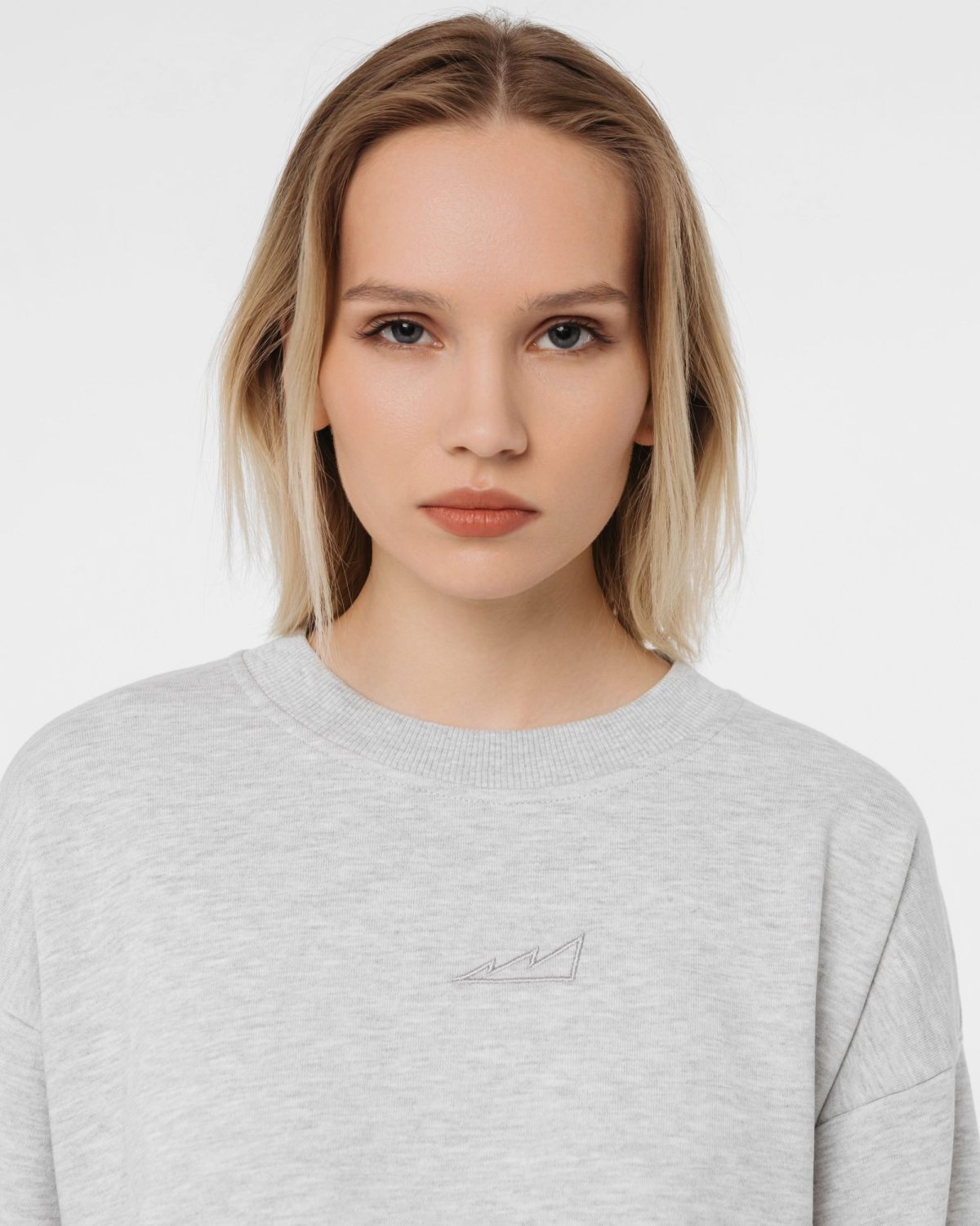 Свитшот Classic Nikasport, CL24-W12-GRY/MLG, цвет серый меланж