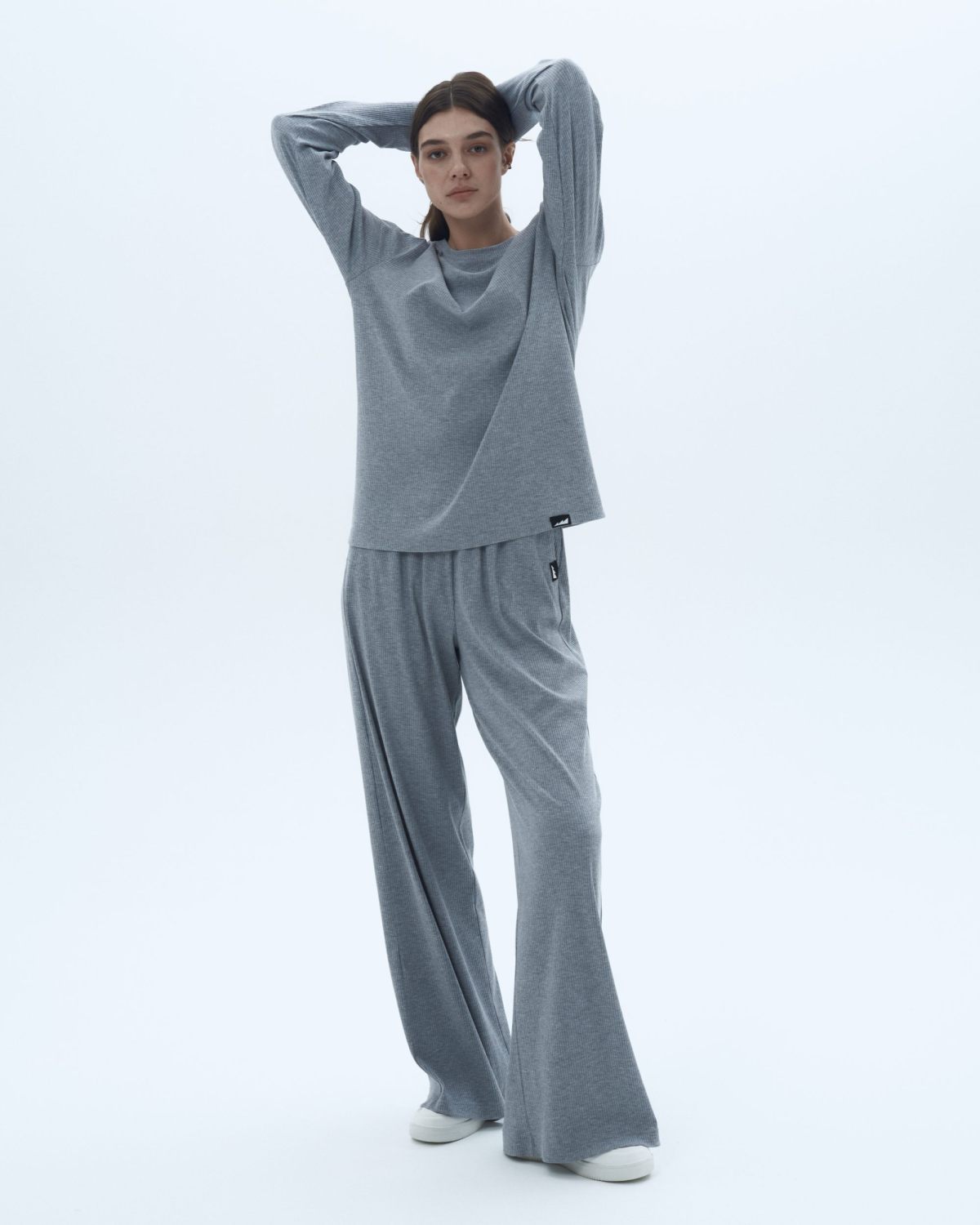 Брюки широкие Classic Nikasport, W5CL84-GRY, цвет серый