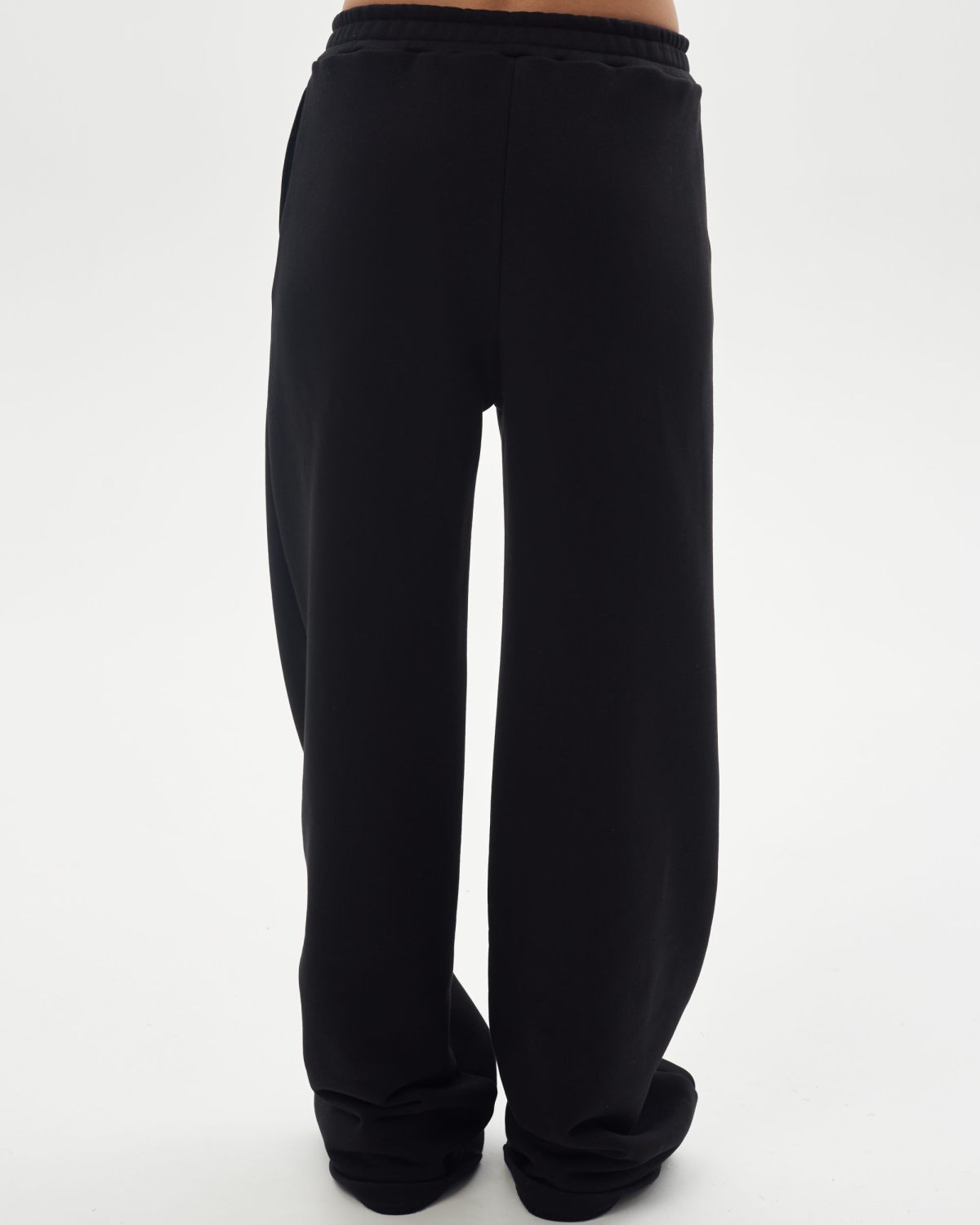 Брюки широкие SOBOI, INF52-W92-BLK, цвет черный