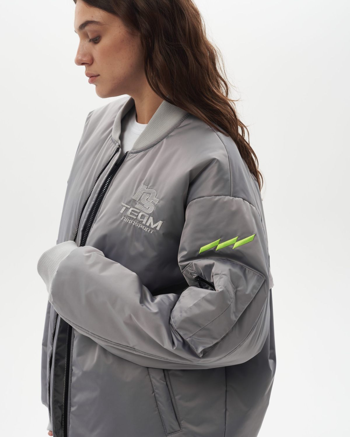 Бомбер SOBOI, INF28-U99-GRY, цвет серый