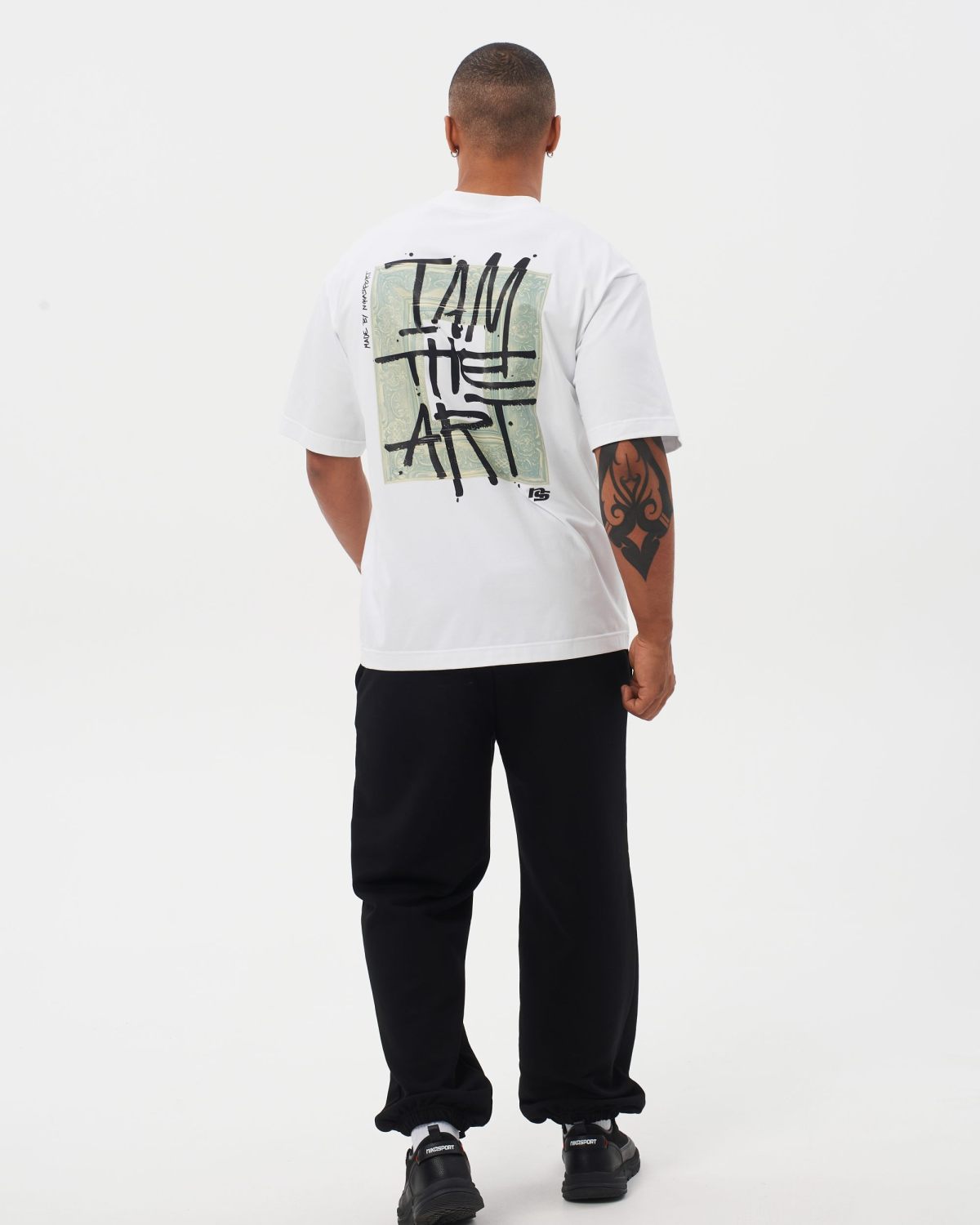 Футболка Oversize I’m the art Nikasport, M4ITA43-WHT, цвет белый