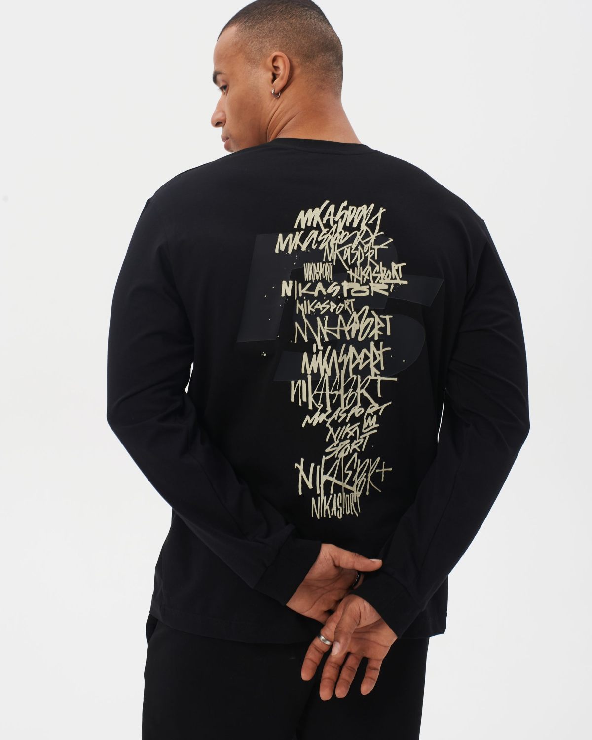 Лонгслив I’m the art Nikasport, M4ITA44-BLK, цвет черный