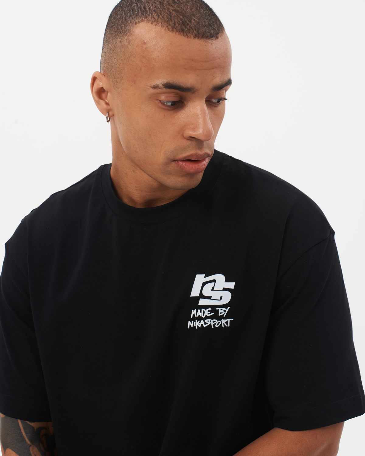 Футболка Oversize I’m the art Nikasport, M4ITA43-BLK, цвет черный