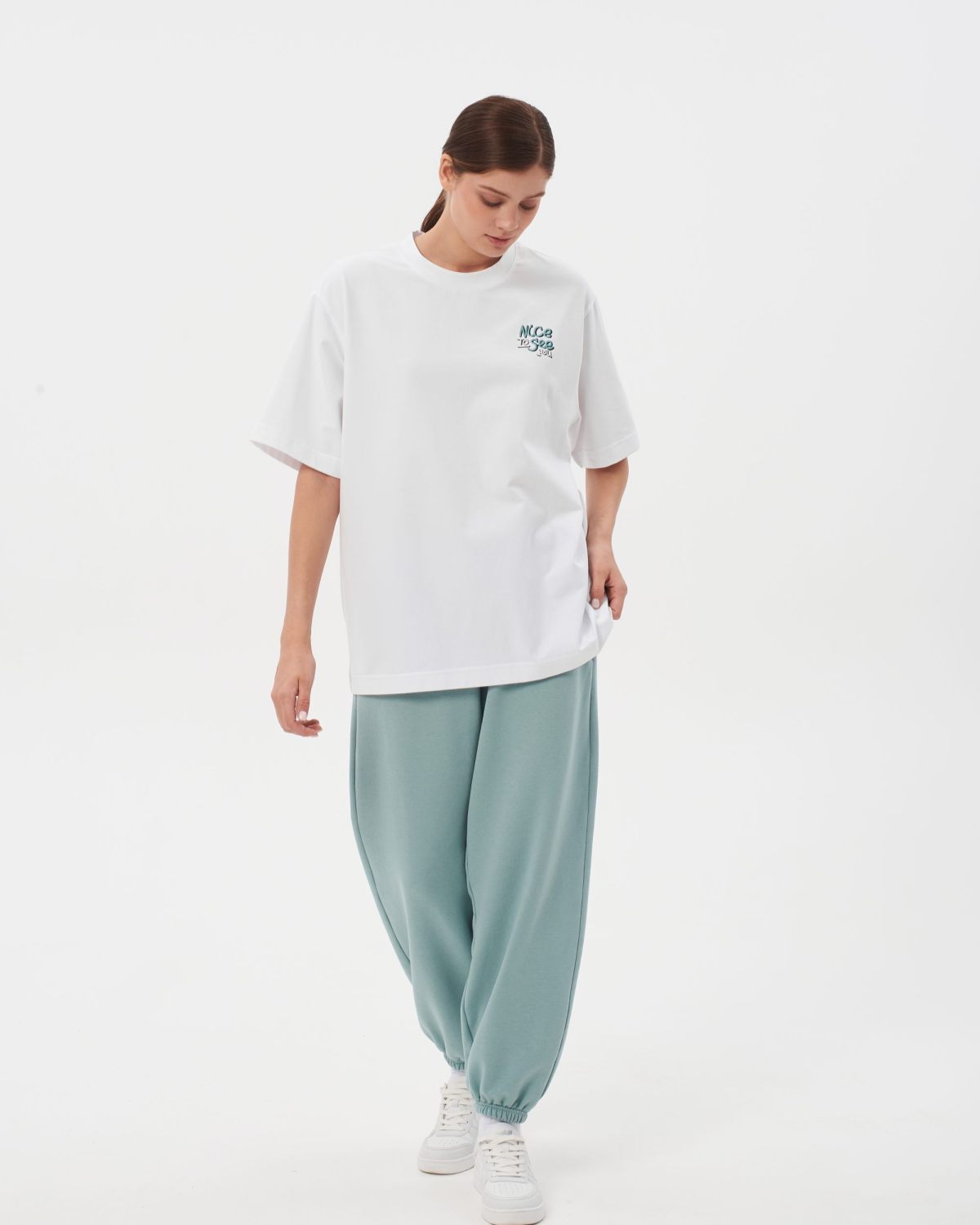 Футболка SOBOI, W4SN43-WHT, цвет белый