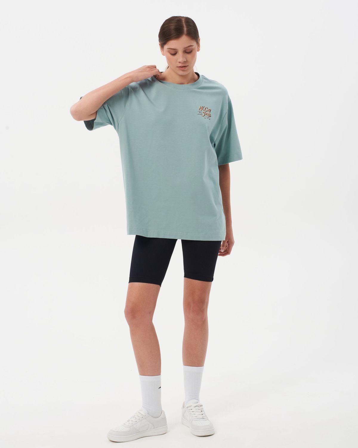 Футболка Oversize Sweet nature Nikasport, W4SN43-MNT, цвет мятный