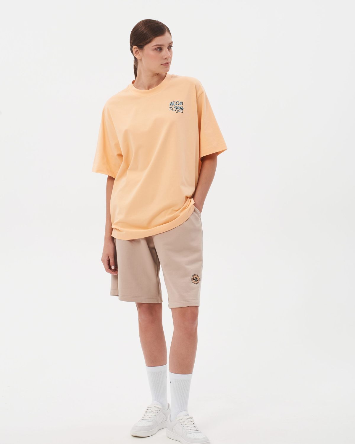 Шорты Oversize Sweet nature Nikasport, W4SN92-CAP, цвет капучино