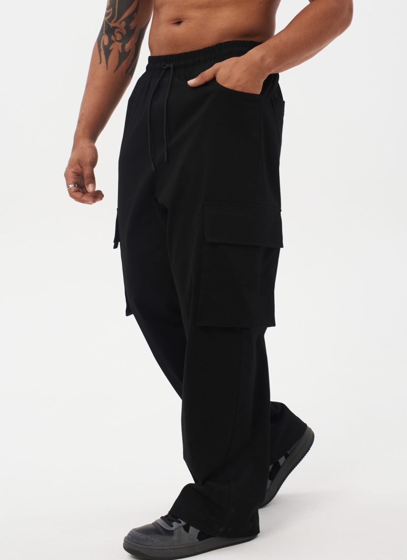 Брюки карго I’m the art Nikasport, M4ITA89-BLK, цвет черный