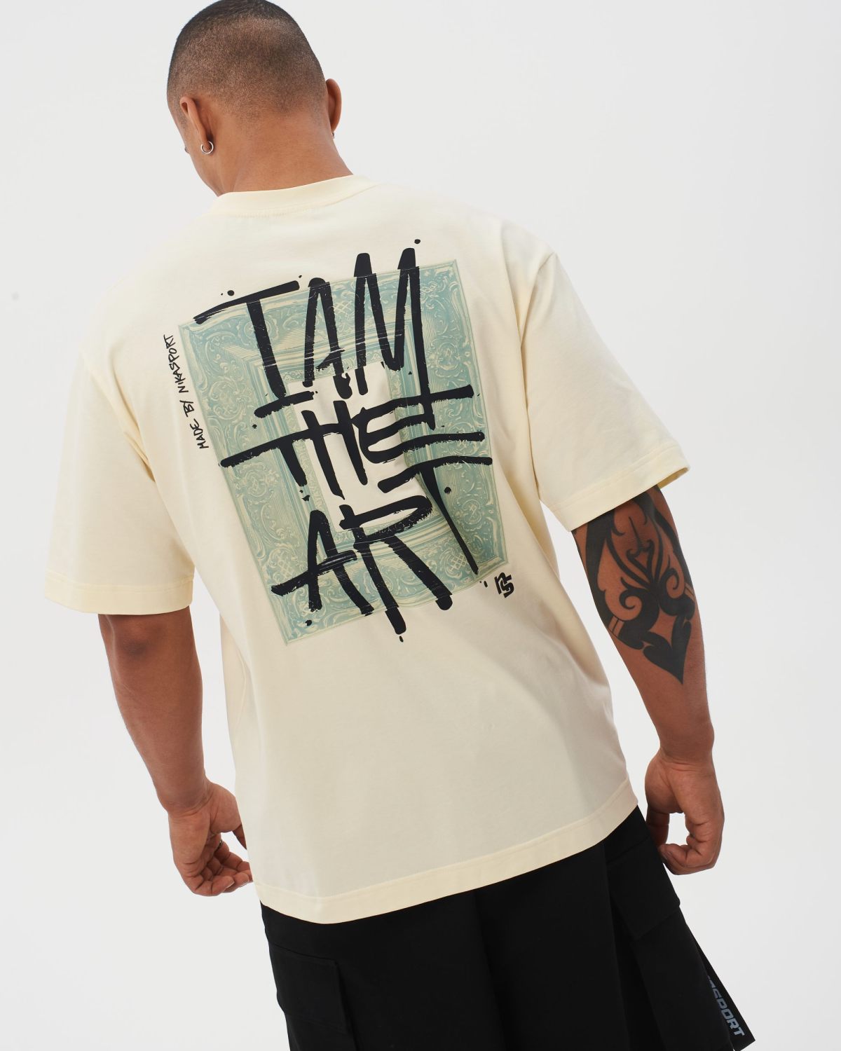 Футболка Oversize I’m the art Nikasport, M4ITA43-VAN, цвет ваниль