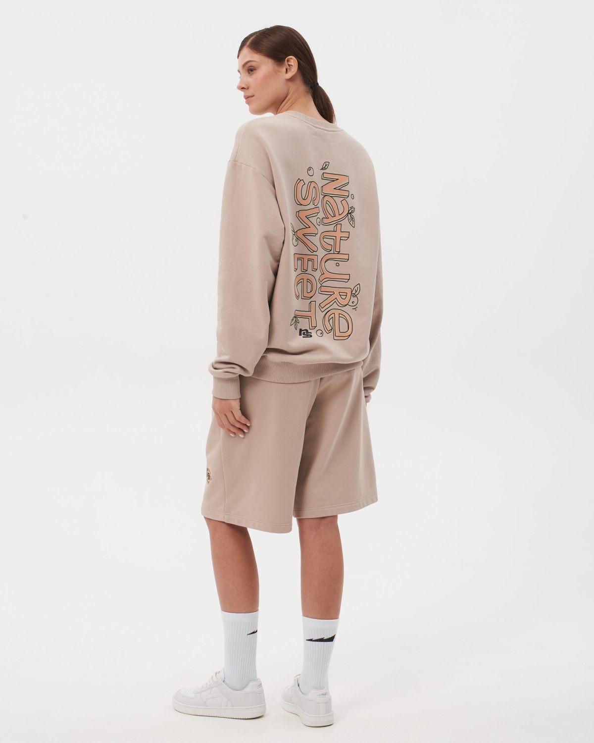 Свитшот Sweet nature SOBOI, W4SN33-CAP, цвет капучино