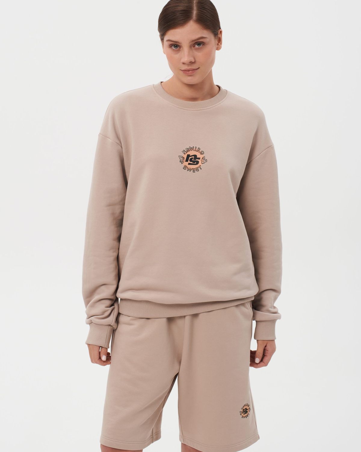 Свитшот Sweet nature Nikasport, W4SN33-CAP, цвет капучино