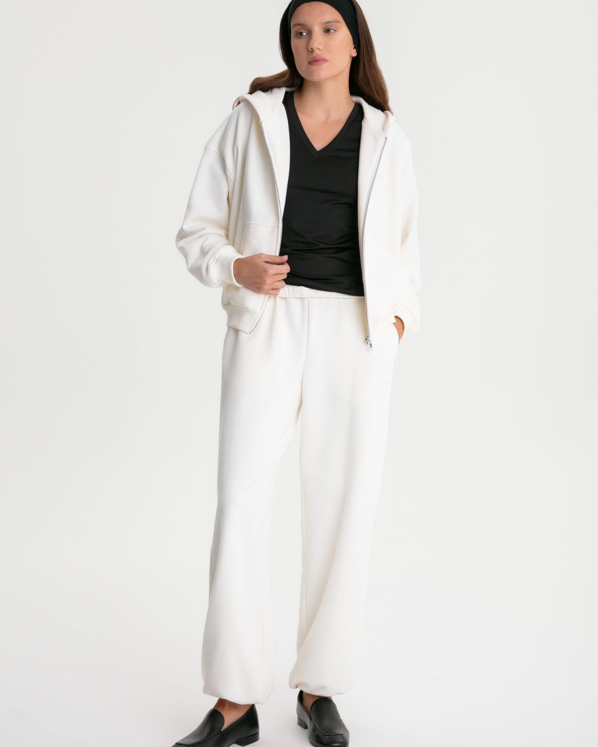 Брюки джоггеры Classic + Nikasport, W5CLP83-ECR, цвет экрю