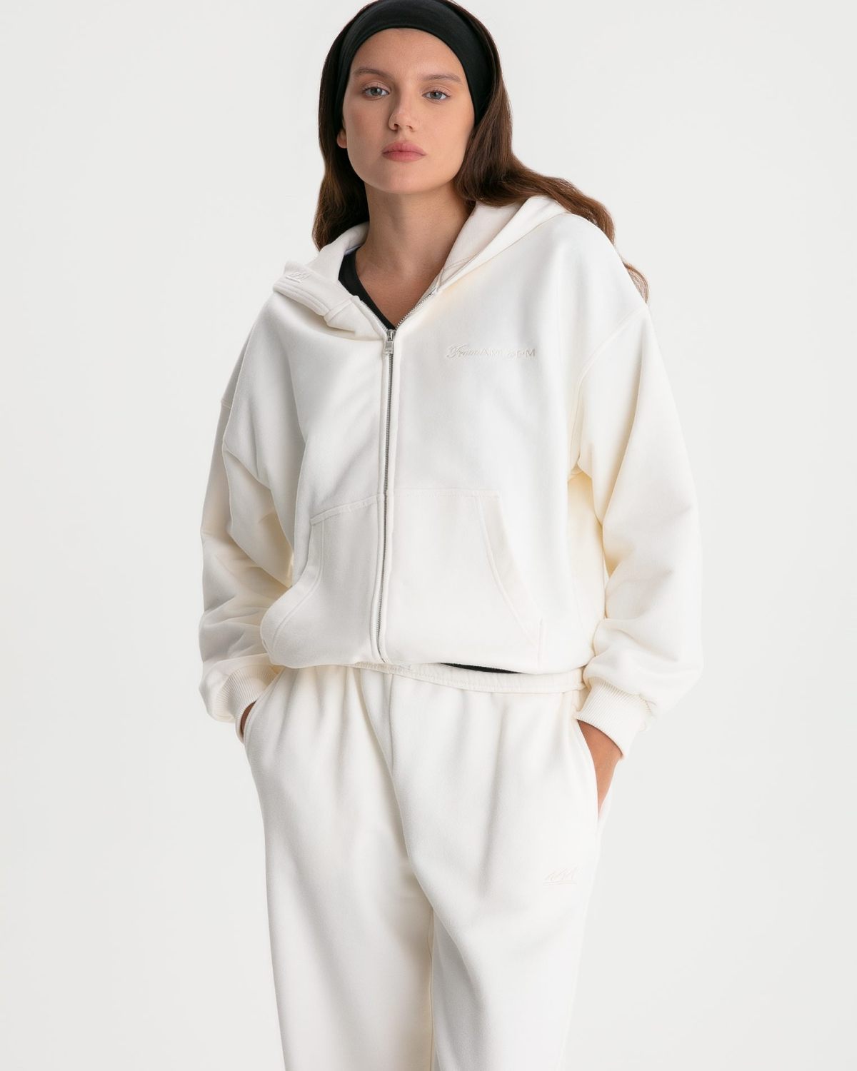 Худи на молнии Classic + Nikasport, W5CLP34-ECR, цвет экрю