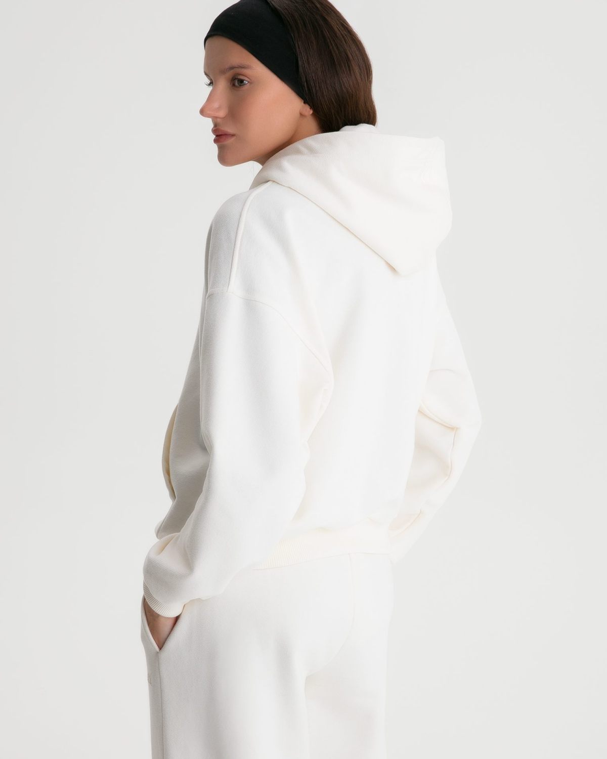 Худи на молнии Classic + Nikasport, W5CLP34-ECR, цвет экрю