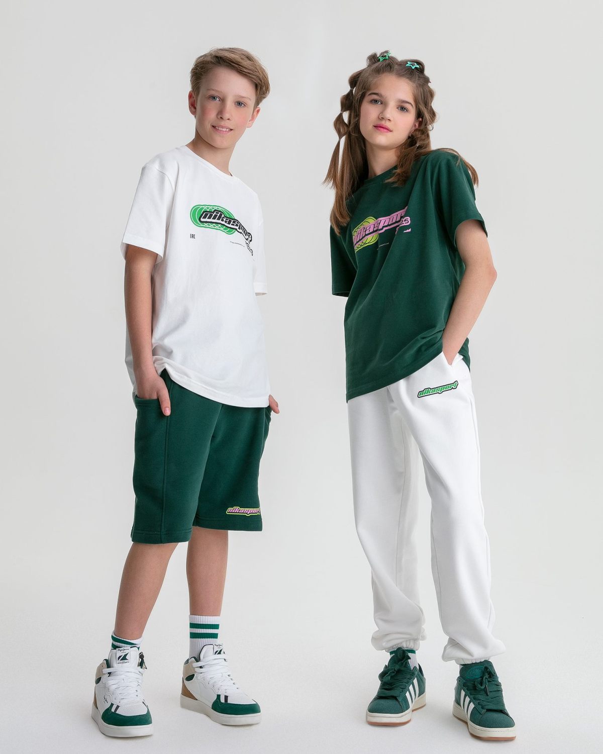 Детская футболка Oversize Legendary Drop Nikasport, U7LD43-ECR, цвет экрю