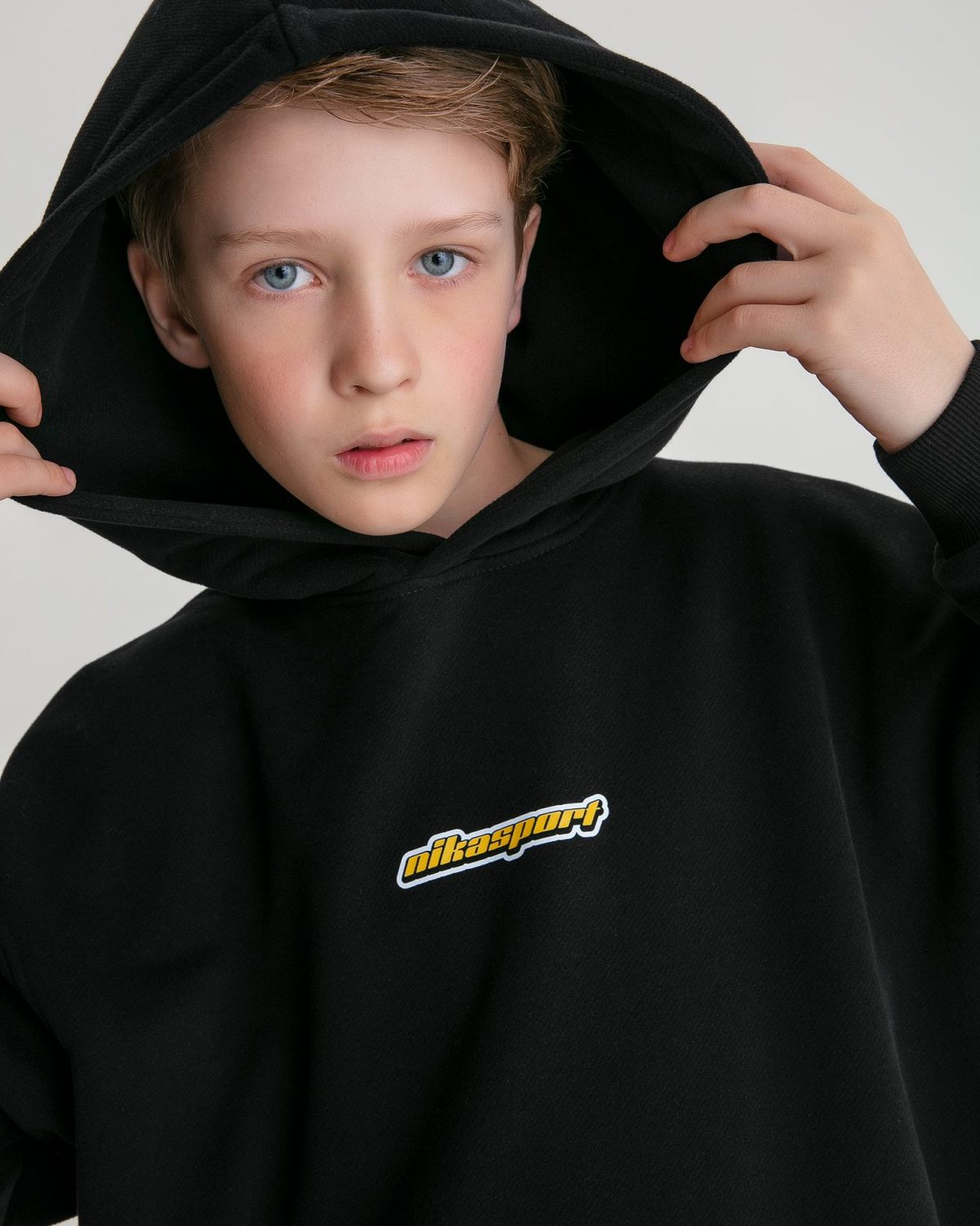 Детский худи Legendary Drop Nikasport, U7LD36-BLK, цвет черный