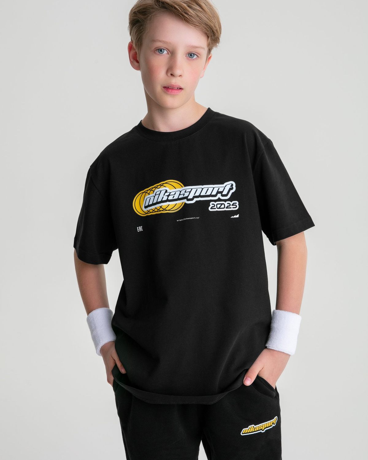 Детская футболка Oversize Legendary Drop Nikasport, U7LD43-BLK, цвет черный