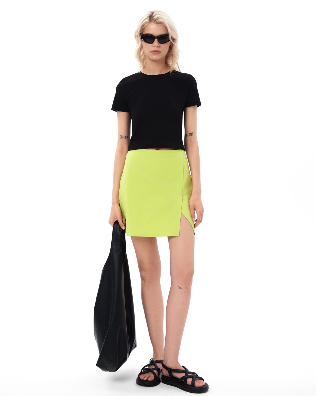 Укороченная футболка Salat Nikasport, W2ST45-BLK, цвет черный