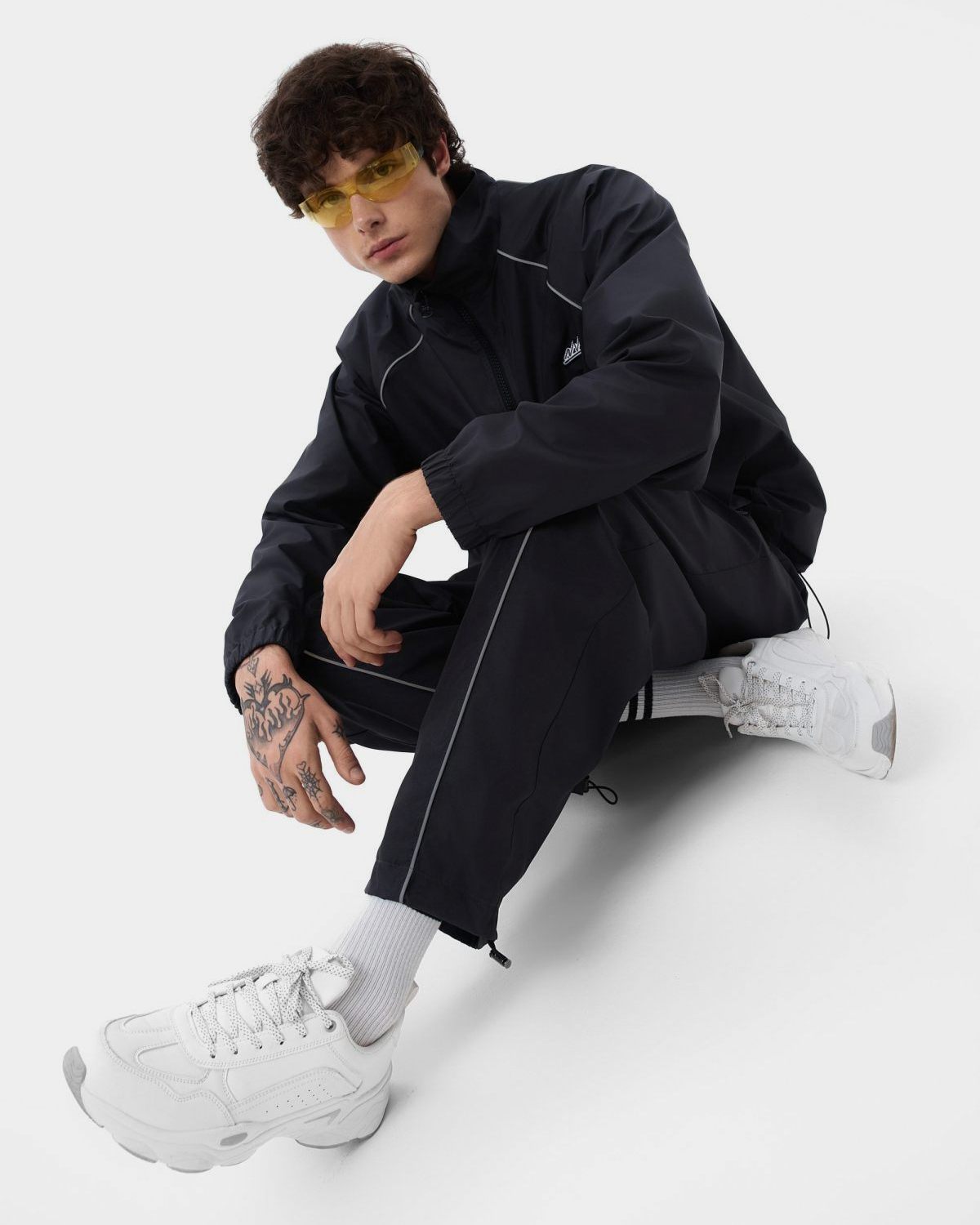 Брюки джоггеры широкие Indigo Nikasport, M3IND83-GPH, цвет графит