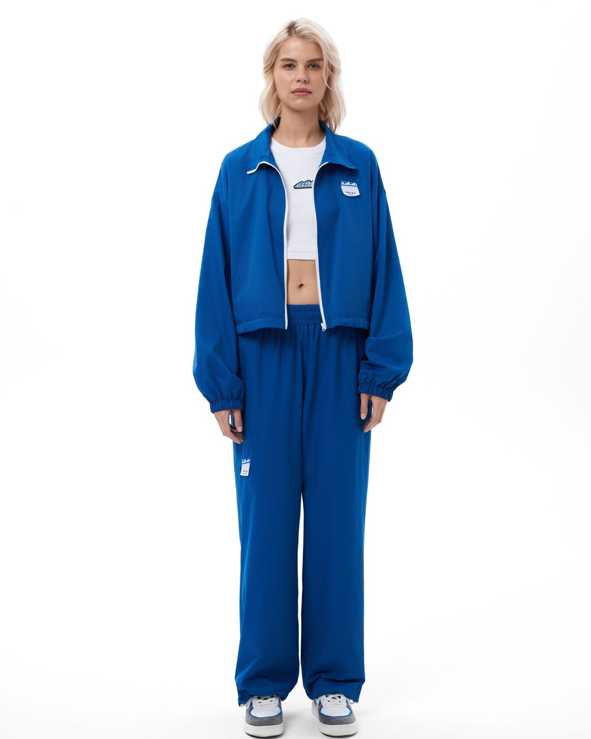 Брюки джоггеры широкие Indigo Nikasport, W3IND83-BLU, цвет синий