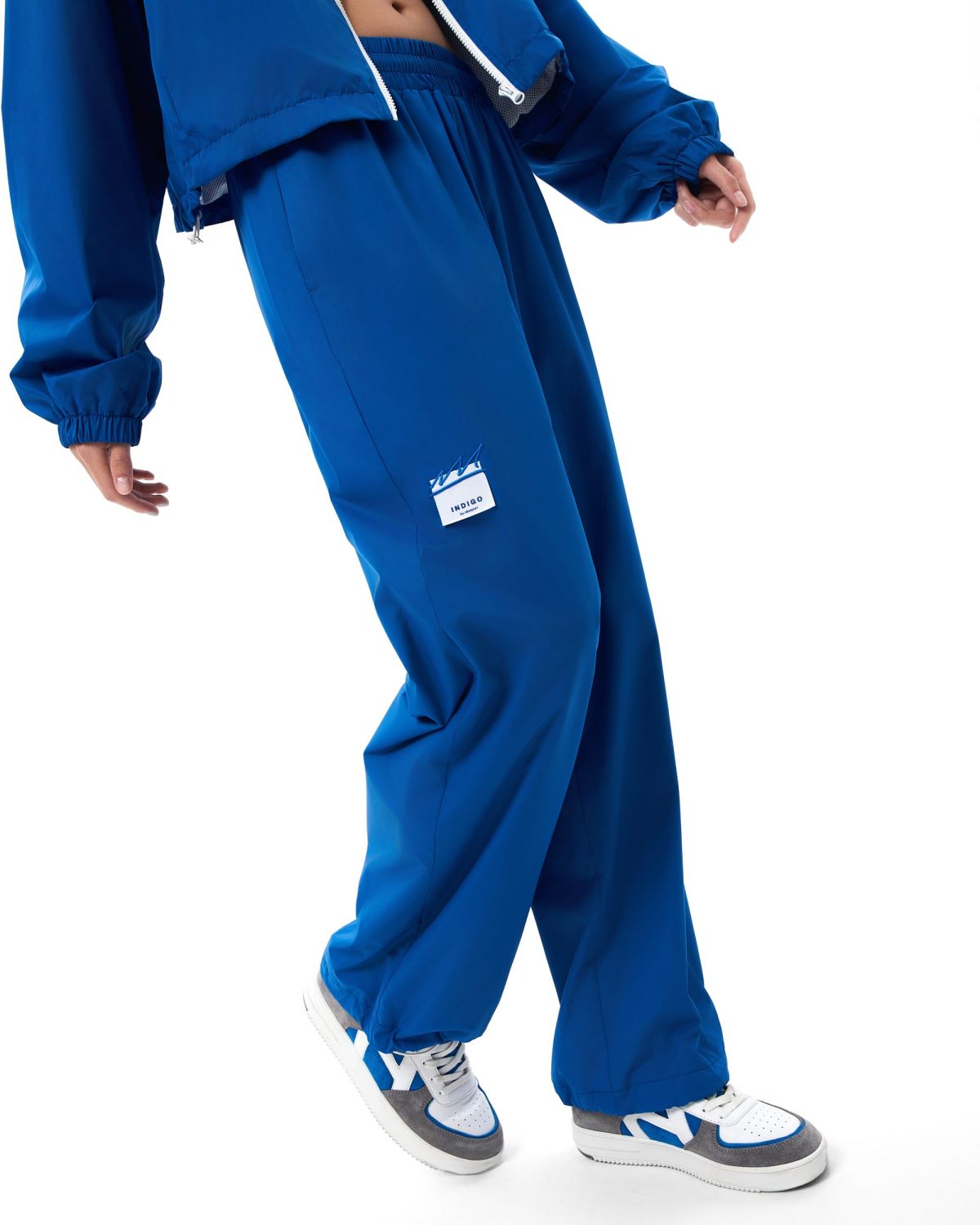 Брюки джоггеры широкие Indigo Nikasport, W3IND83-BLU, цвет синий