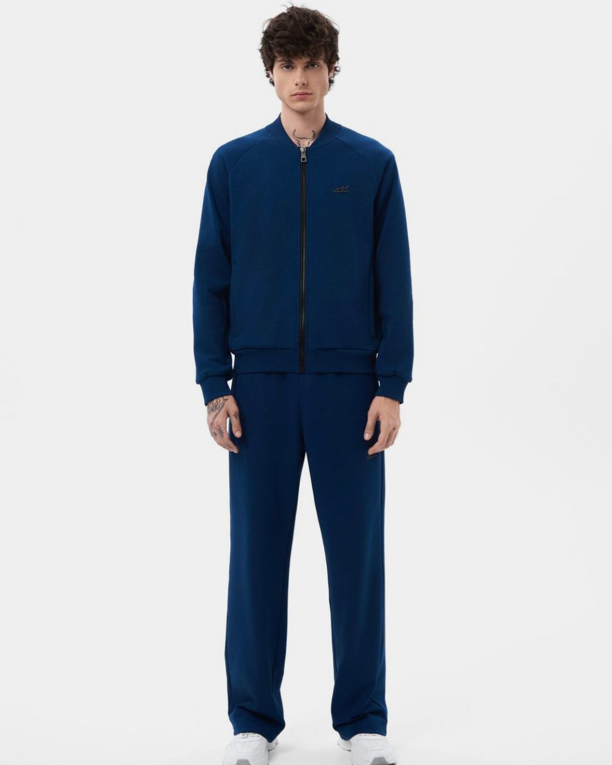 Джемпер на молнии Indigo Nikasport, M3IND31-DRK/BLU, цвет темно-синий