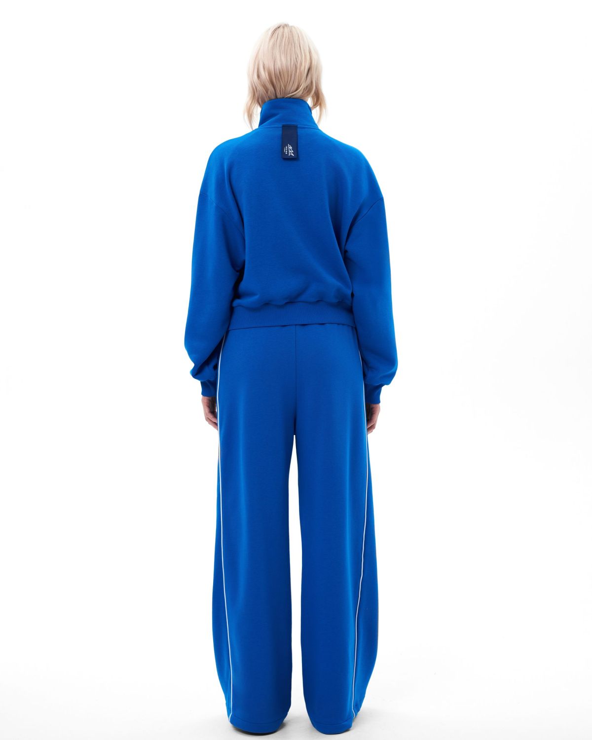 Джемпер с воротником стойкой на молнии Indigo Nikasport, W3IND32-BLU, цвет синий