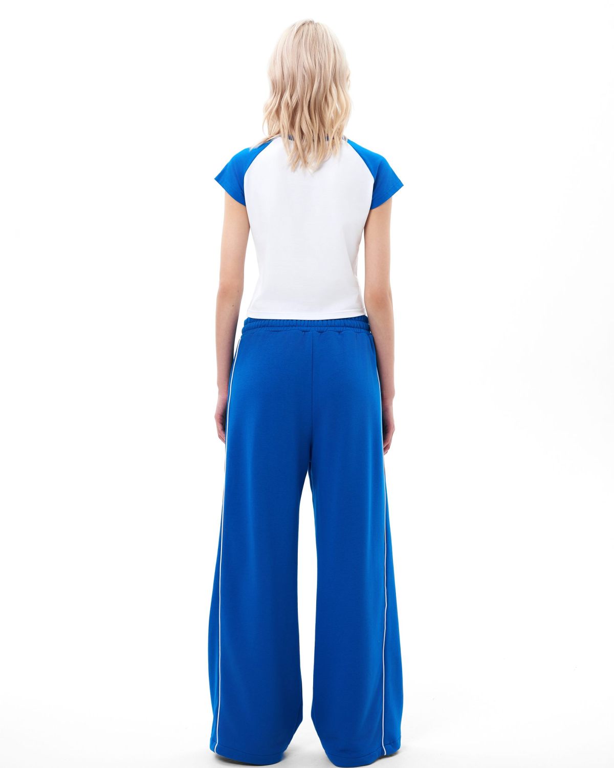 Укороченная футболка Indigo Nikasport, W3IND47-BLU, цвет синий