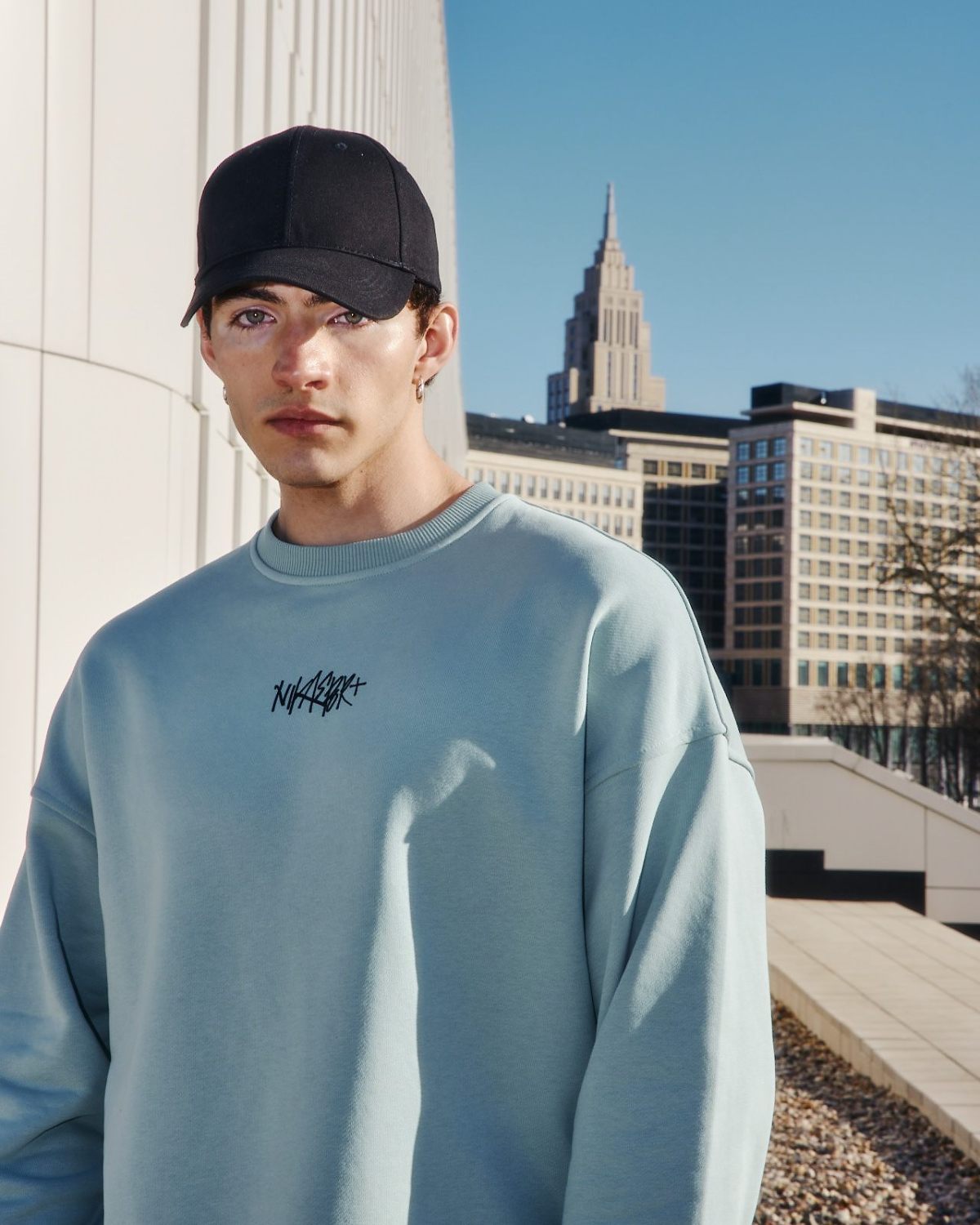 Свитшот I’m the art Nikasport, M4ITA33-MNT, цвет мятный