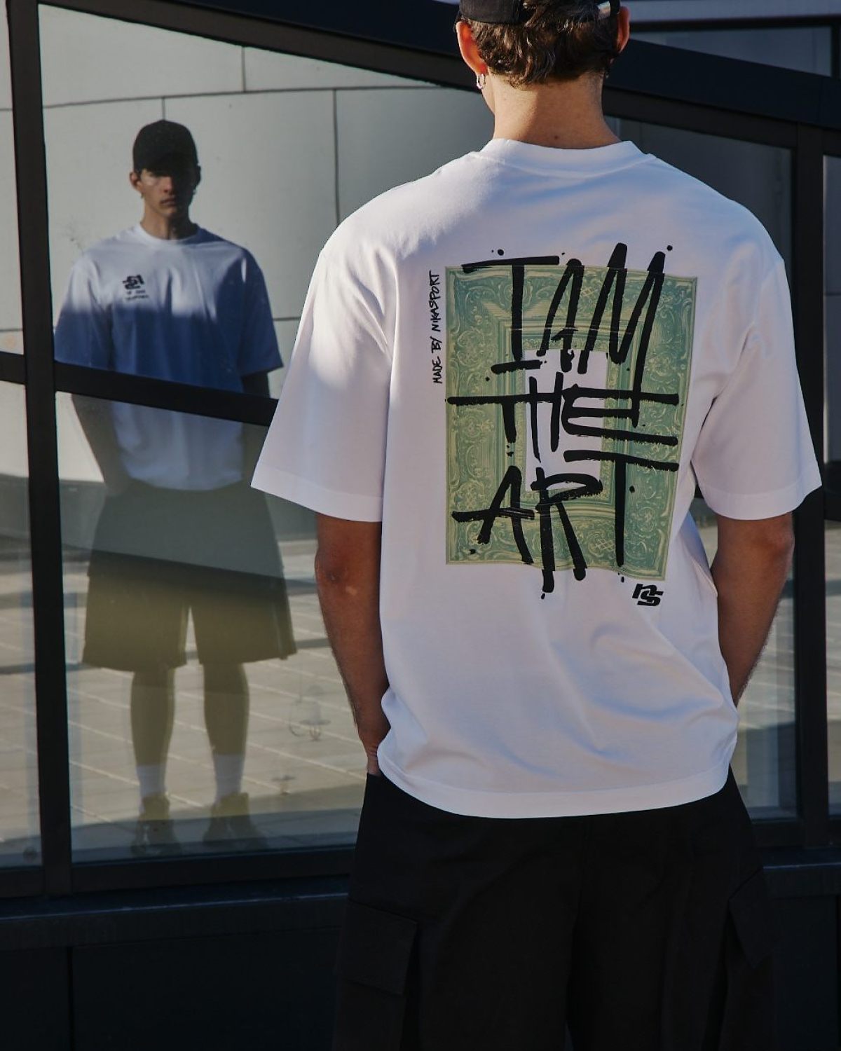 Футболка Oversize I’m the art Nikasport, M4ITA43-WHT, цвет белый