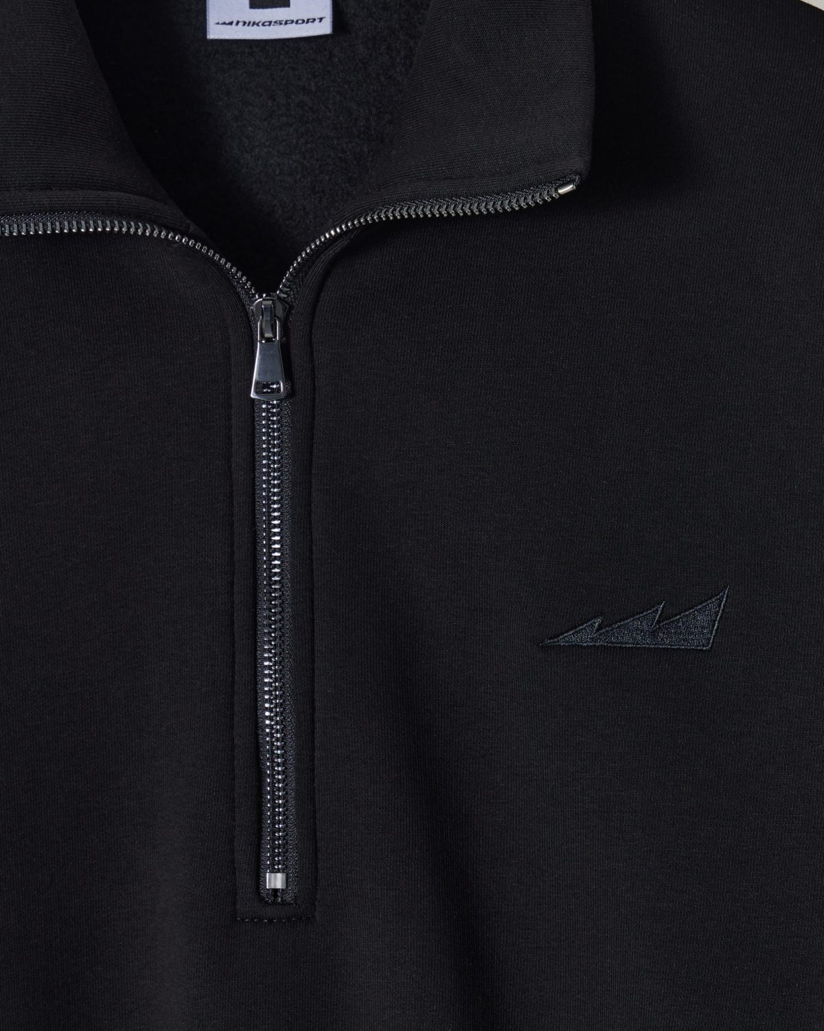 Утепленный джемпер с воротником стойкой на молнии Classic Nikasport, CL27-W11-BLK, цвет черный