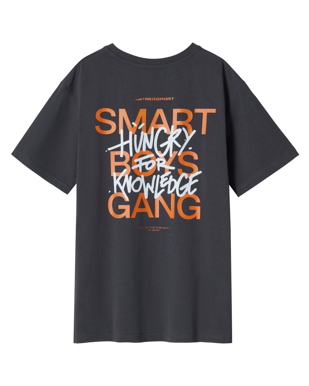Футболка Oversize Smart Boys Gang Nikasport, SBG12-B-GPH, цвет графит