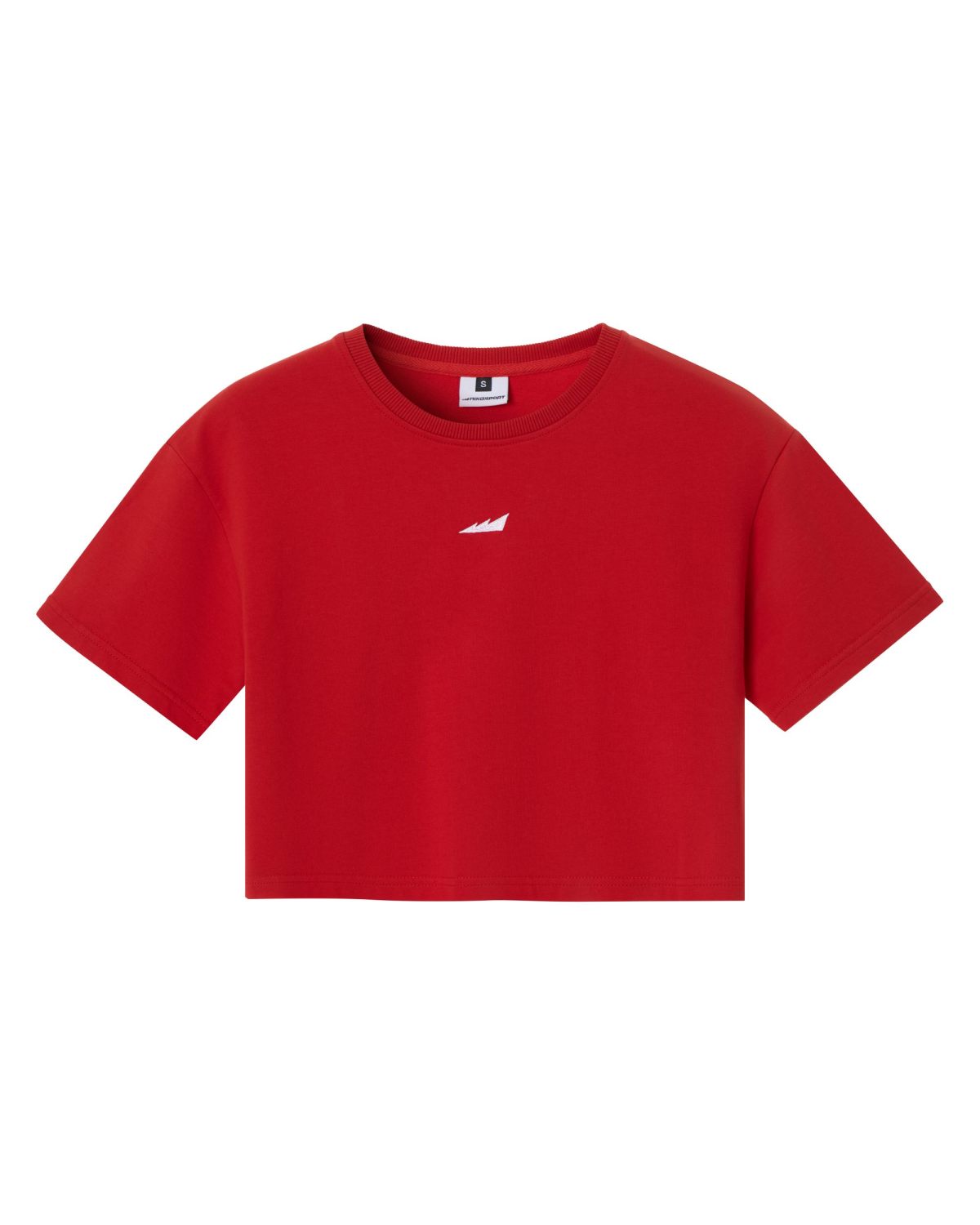 Укороченная футболка SOBOI, BW15-W11-RED, цвет красный