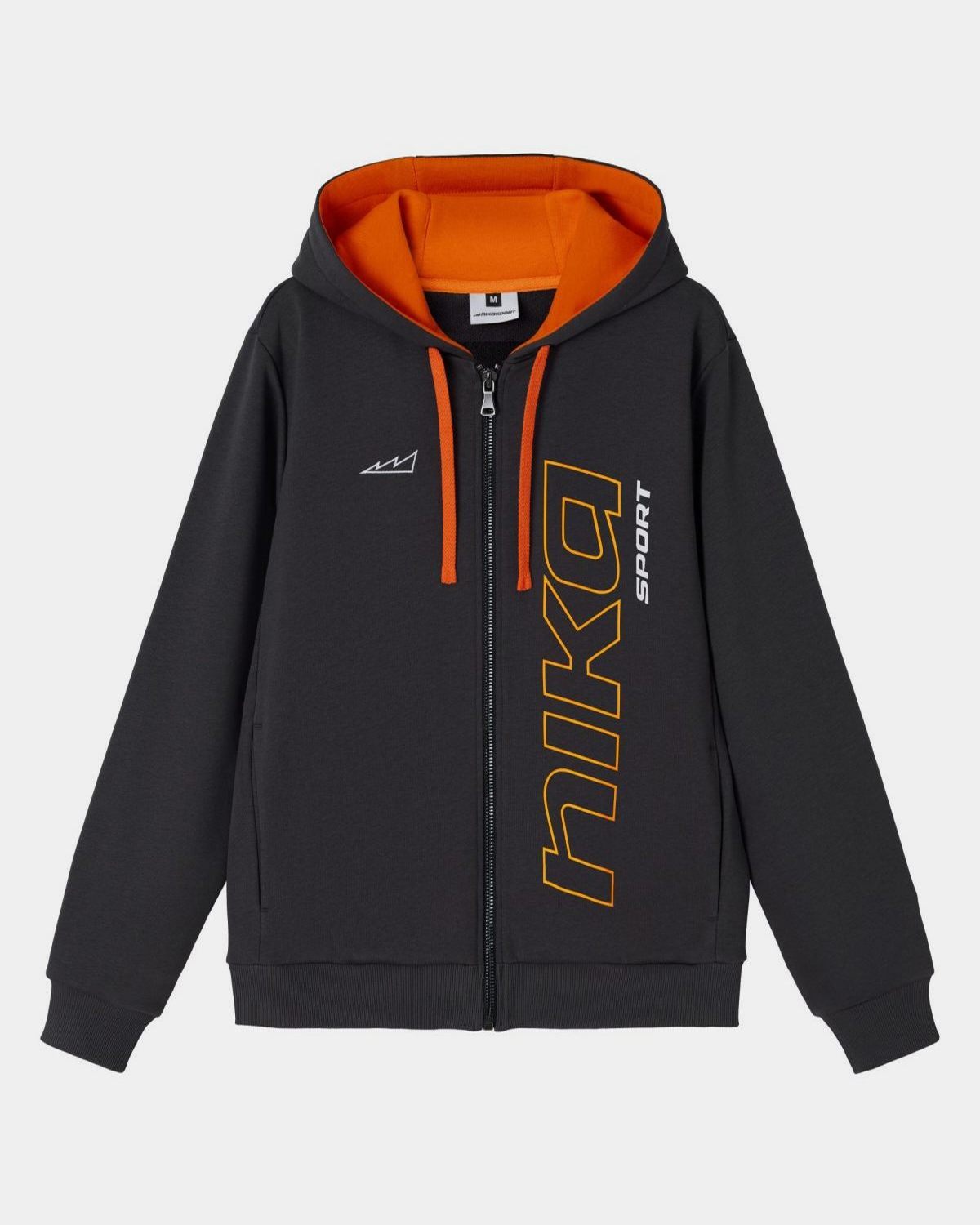 Худи на молнии SOBOI, BG25-M92-DRK/GRY, цвет темно-серый