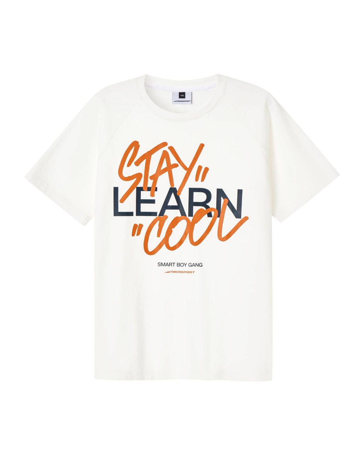 Футболка Oversize Smart Boys Gang Nikasport, SBG11-B-WHT, цвет белый