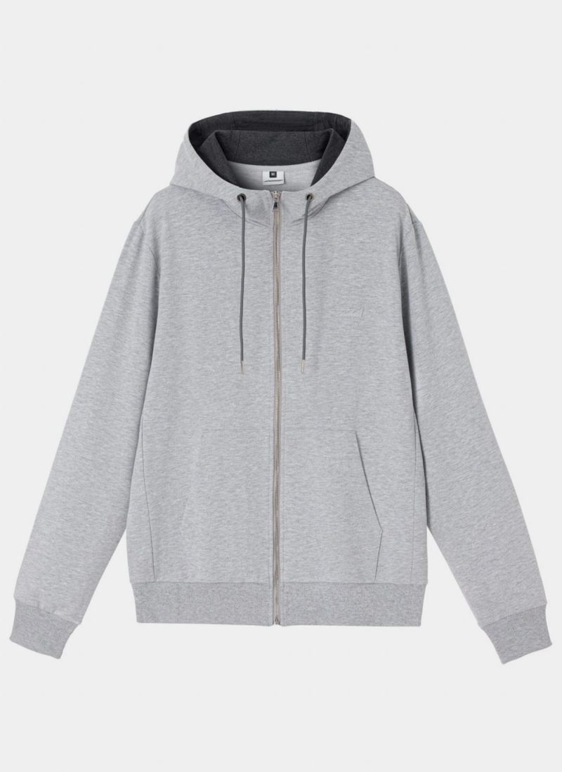 Худи на молнии Classic Nikasport, CL25-M111-GRY/MLG, цвет серый меланж