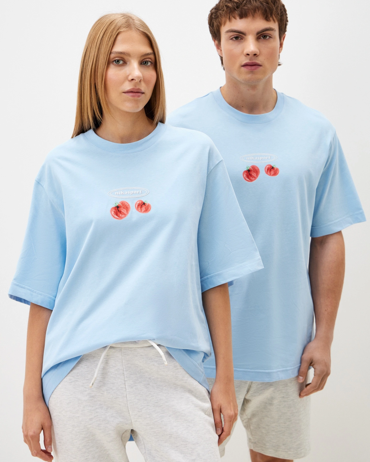 Футболка Oversize X-ray Nikasport, U2XR43-LGT/BLU, цвет голубой