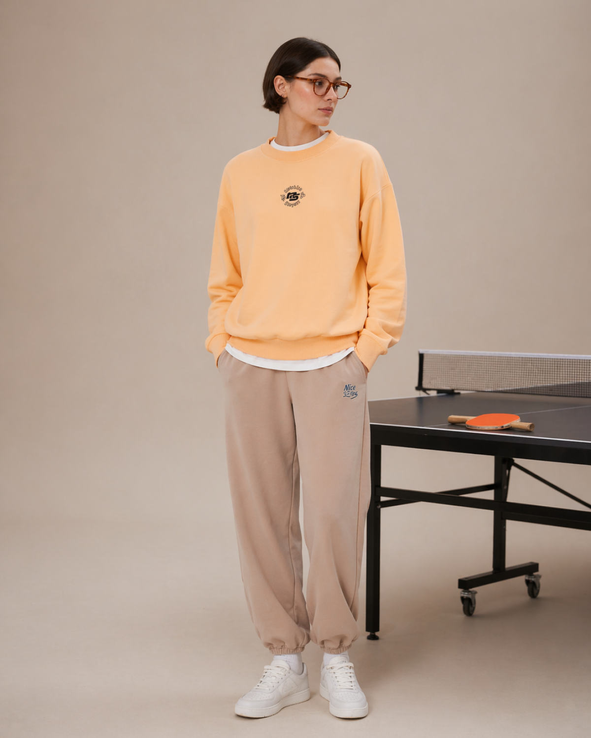 Свитшот SOBOI, W4SN33-PEA, цвет персик