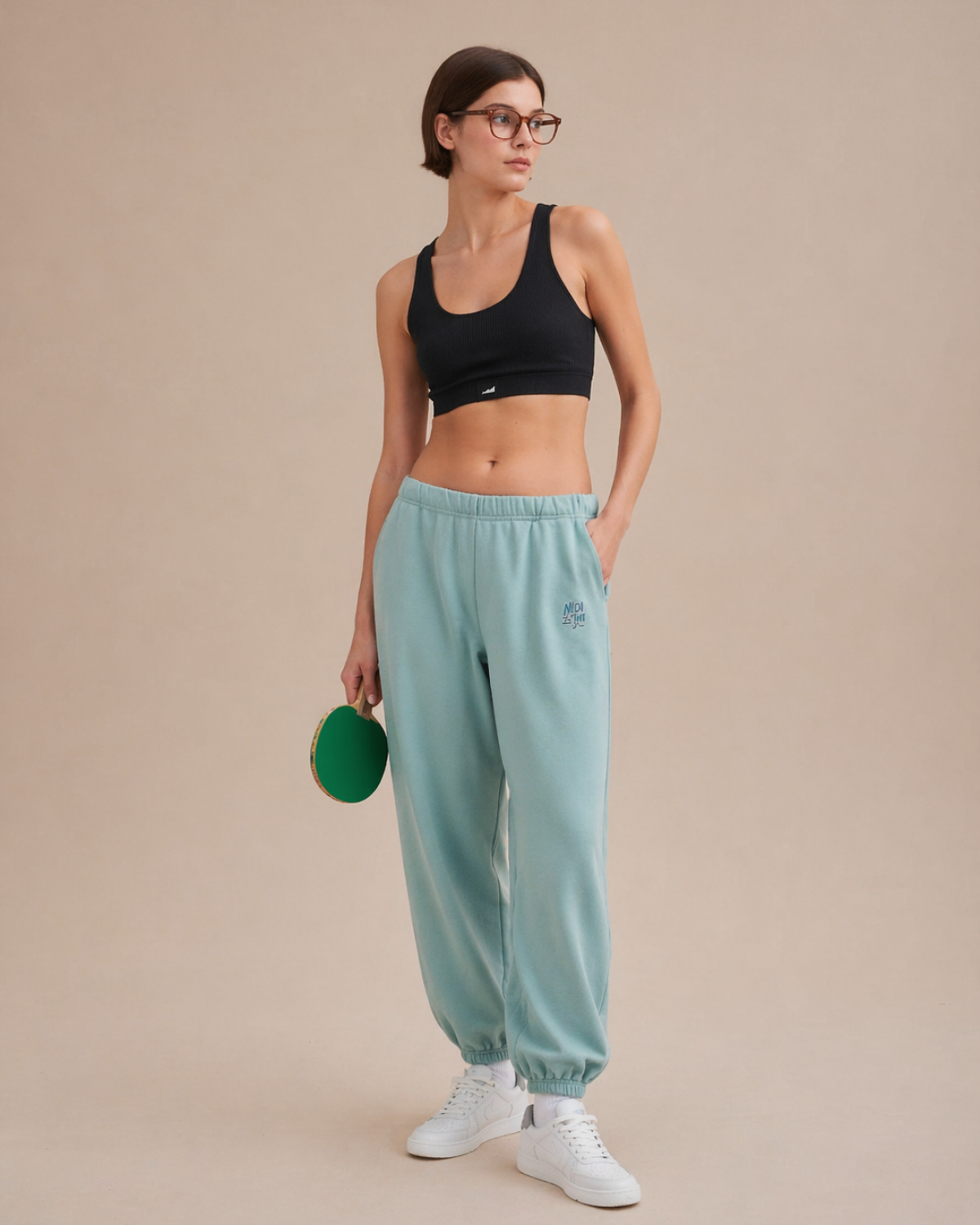 Брюки джоггеры SOBOI, W4SN83-MNT, цвет мятный