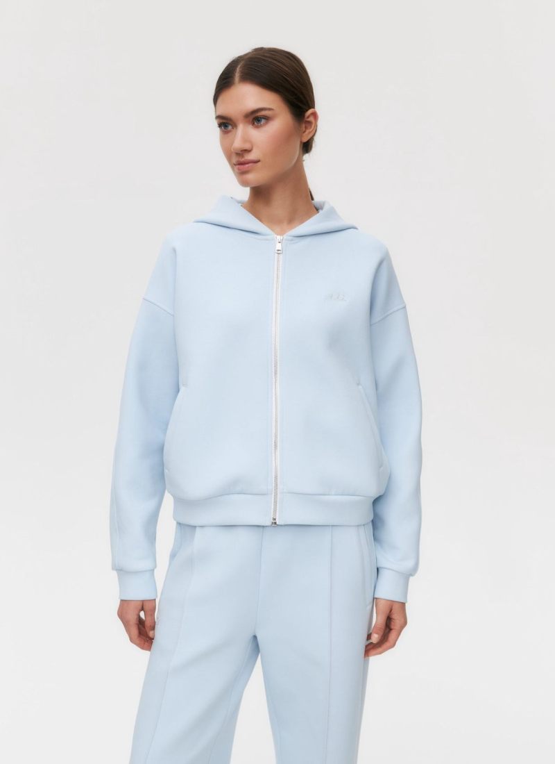 Худи на молнии Pure SOBOI, W5CLP34-LGT/BLU, цвет голубой