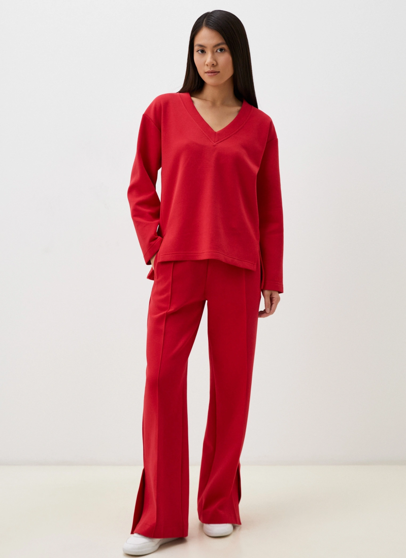 Брюки широкие со стрелками Pure Nikasport, W5CLP84-RED, цвет красный